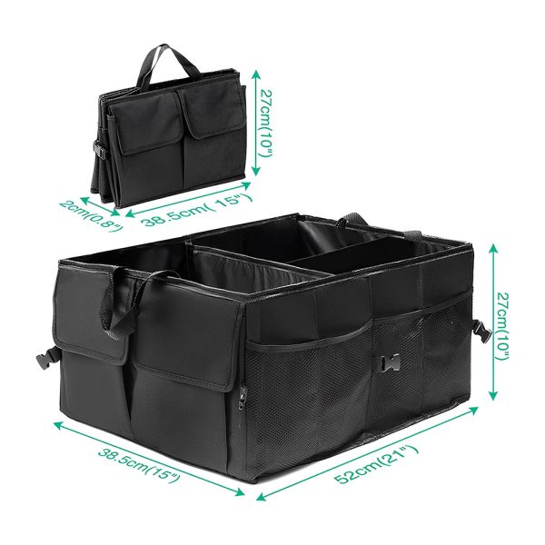 Folding Car Rear Trunk Storage Bag Travel Organizer Big Capacity Box_6