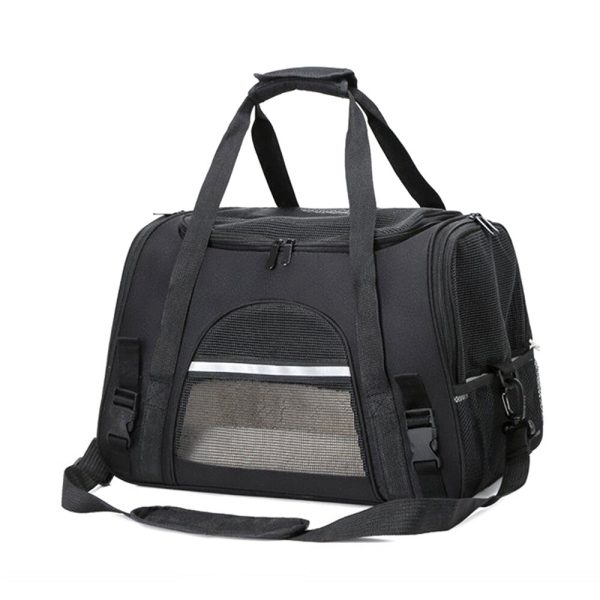 Breathable and Foldable Pet Carrier Safety Pet Travel Handbag_1