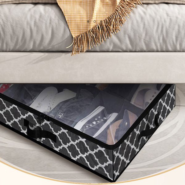 10 Grids Foldable Under the Bed Shoe Storage and Organizer_6