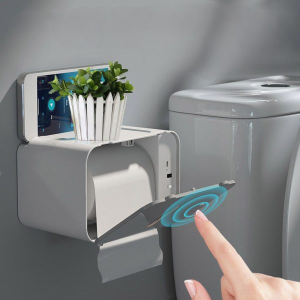 Wall-Mounted Intelligent Induction Automatic Toilet Paper Machine Bathroom Accessories - USB Rechargeable_5