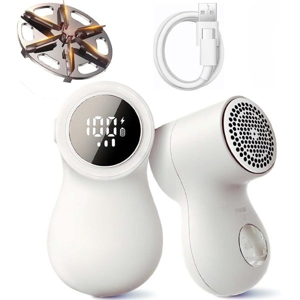 Electric Hairball Trimmer with Intelligent LED Display and 3 Modes - USB Rechargeable_5