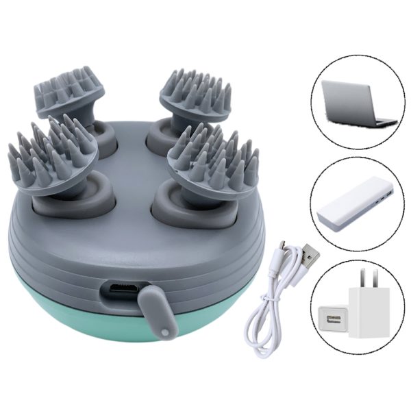 Mini Electric Scalp Massager Health Care Massage Kneading Vibrating Device- USB Rechargeable_6