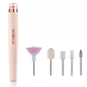 5 IN 1 Electric Nail Drill Kit Full Manicure and Pedicure Tool – USB Rechargeable