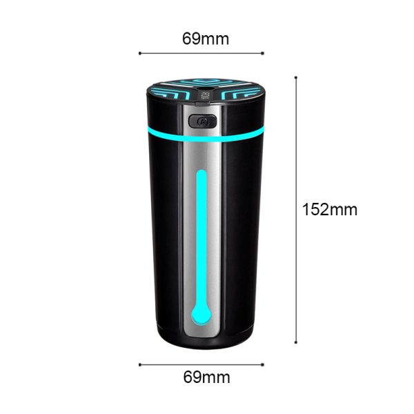 300ml Mini Car LED Air Humidifier Essential Oil Diffuser- USB Rechargeable_11