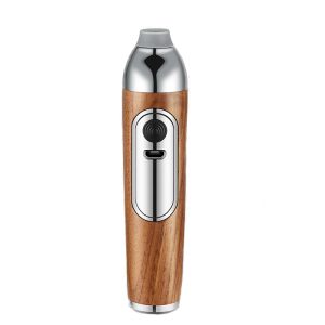 Walnut Wood Mini Car Cigarette Holder and Dust Free Ashtray-USB Rechargeable
