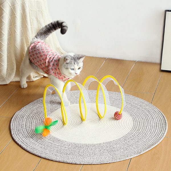 Interactive and Collapsible Pet Tunnel Indoor Playing Accessories_7