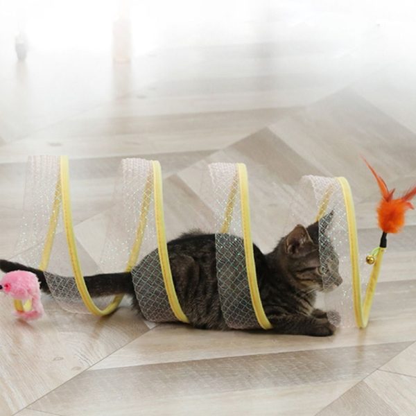 Interactive and Collapsible Pet Tunnel Indoor Playing Accessories_11