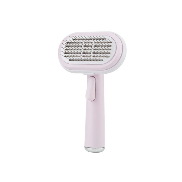 Self-Cleaning Slicker Brush Pet Grooming Brush with Massager_2