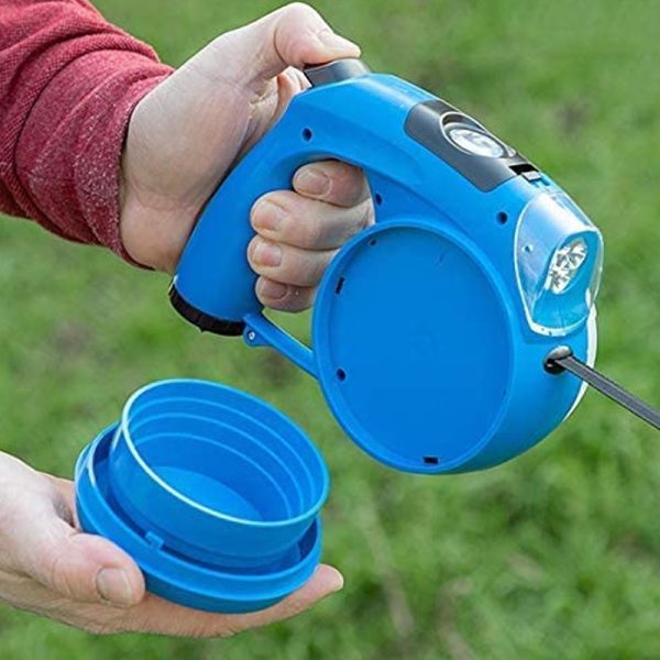 Multifunctional Retractable Leash Pet LED Walking Rope with Snack Box_12