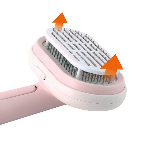 Self-Cleaning Slicker Brush Pet Grooming Brush with Massager_11