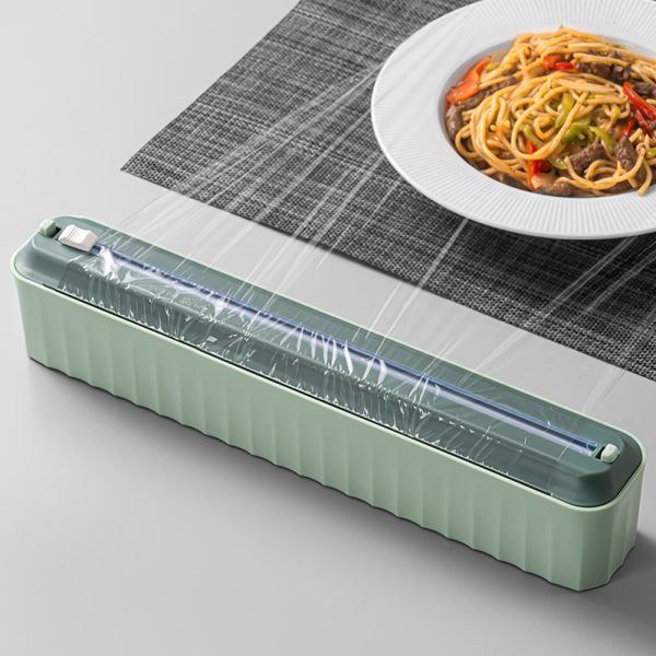 Food Film Dispenser Aluminum Foil Cling Wrap Holder and Cutter_6