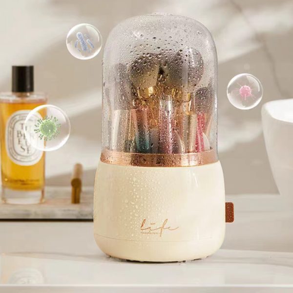 A Stylish and Functional 360° Rotating Makeup Organizer Cosmetic Storage Box_4