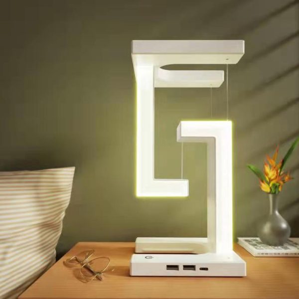 Wireless Charging Suspension LED Table Night Lamp-USB Plugged-in_9