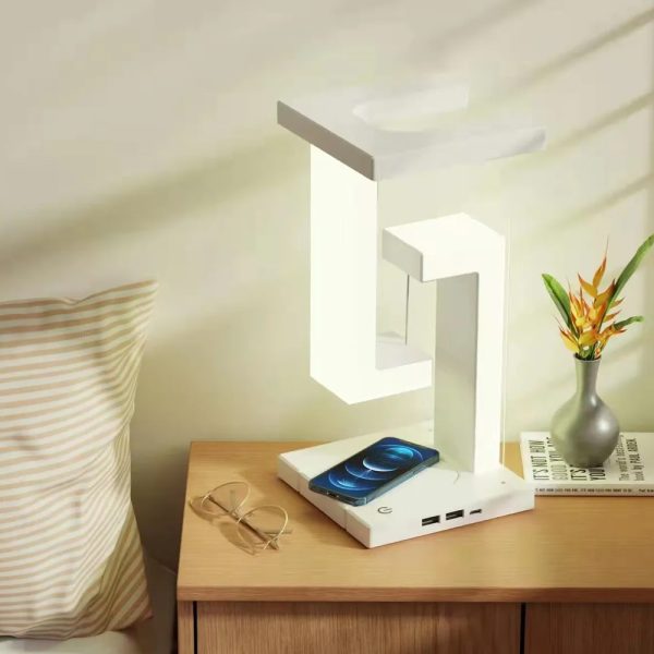 Wireless Charging Suspension LED Table Night Lamp-USB Plugged-in_10