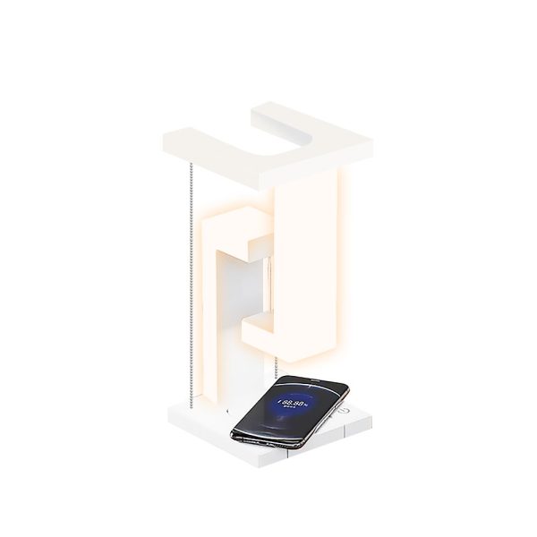 Wireless Charging Suspension LED Table Night Lamp-USB Plugged-in_0