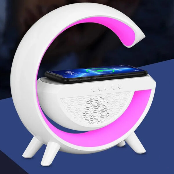 Atmosphere Light Wireless Speaker and Wireless Charger USB Powered_4
