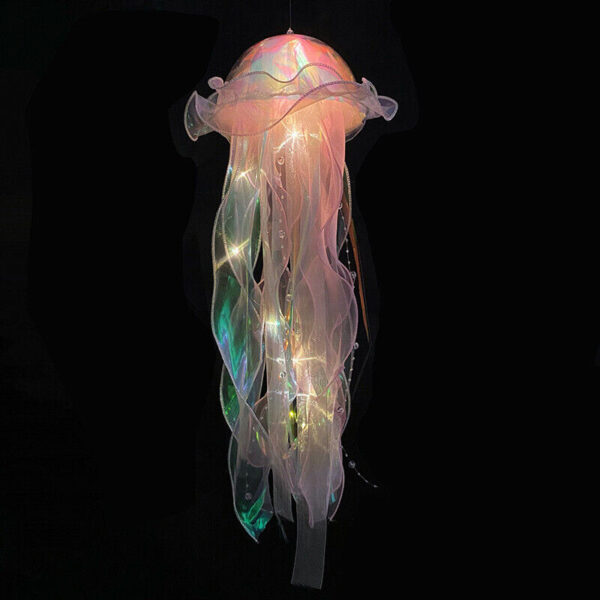 Hanging Jellyfish LED Decorative Lamp DIY Party Backdrop Decor_11
