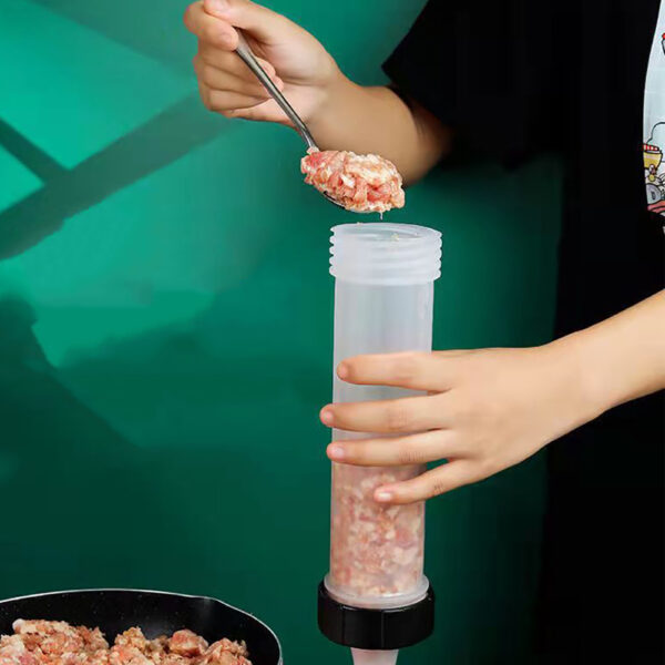 Heavy-Duty Manual Sausage Stuffer with 3 Professional Grade Filling Nozzles_9