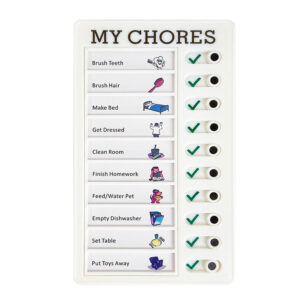 Detachable and Reusable Chore Chart and Memo Board