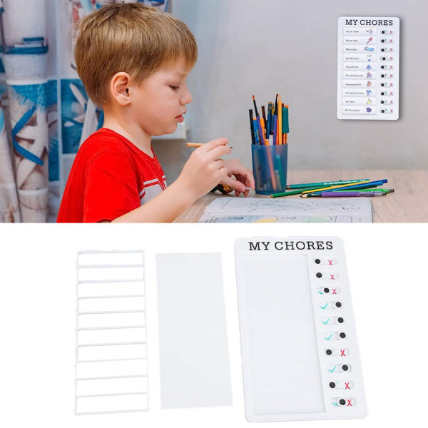 Detachable and Reusable Chore Chart and Memo Board_6