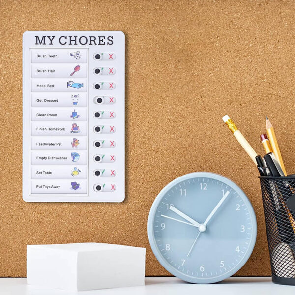 Detachable and Reusable Chore Chart and Memo Board_10