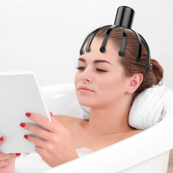 3 Modes Vibrating Head and Scalp Electric Massager- USB Rechargeable_8