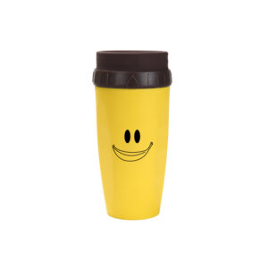 Double Walled Coverless Insulated Straw Cup with Creative Twisting Lid