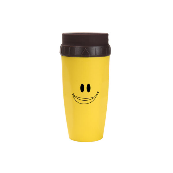 Double Walled Coverless Insulated Straw Cup with Creative Twisting Lid_0