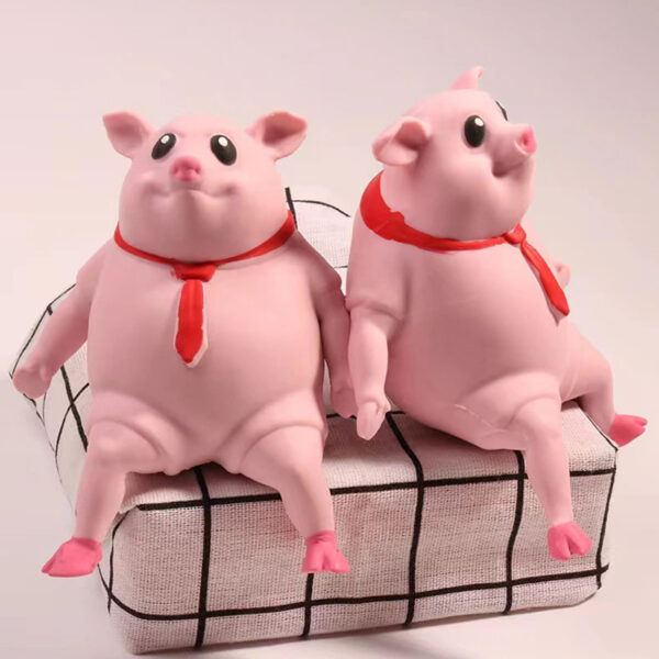 Stress Relief Animal Toy Figure Stretchable Decompression Toy Pig_12