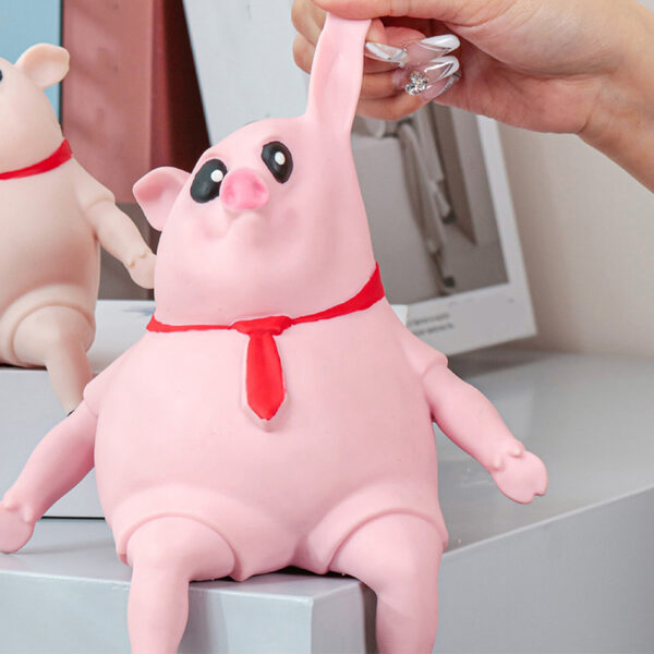 Stress Relief Animal Toy Figure Stretchable Decompression Toy Pig_8