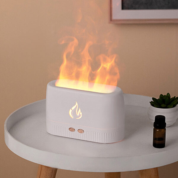 Cool Mist Quiet Humidifier with Flame Simulation LED Night Light-USB Plugged-in_10