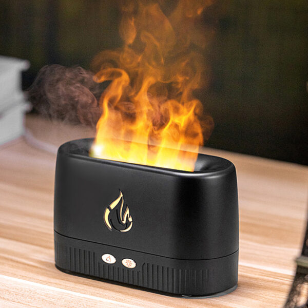 Cool Mist Quiet Humidifier with Flame Simulation LED Night Light-USB Plugged-in_12