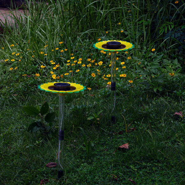 Outdoor Sunflower Solar Bird Feeding Tray_7