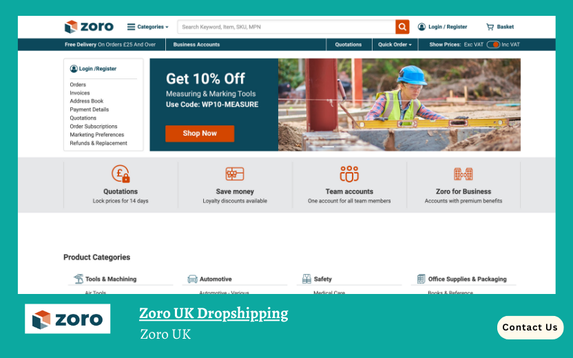 Zoro UK Dropshipping
