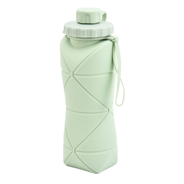 600ml Collapsible Silicone Sports Water Bottle_1