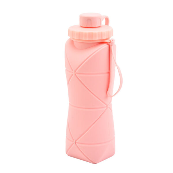 600ml Collapsible Silicone Sports Water Bottle_2