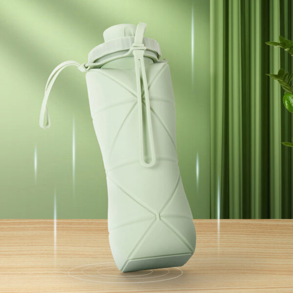 600ml Collapsible Silicone Sports Water Bottle_8