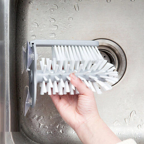 Kitchen Sink Suction Base Glass Cup Cleaning Brush_8