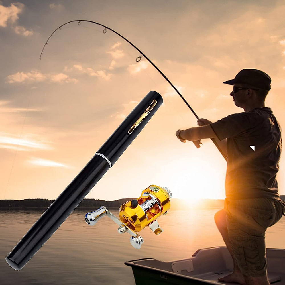 Mini Portable Pocket Pen Telescopic Fishing Rod Kit - wefulfil