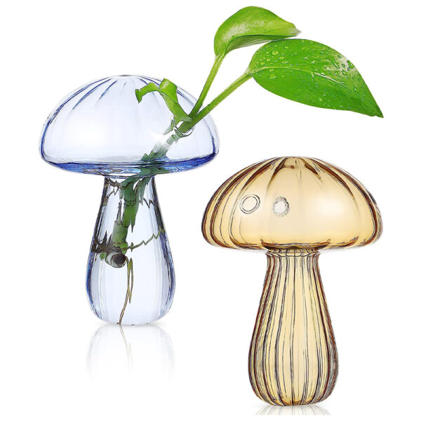 Mushroom-Shaped Hydroponic Plant Vase_1