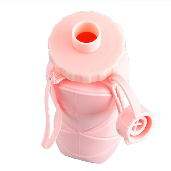 600ml Collapsible Silicone Sports Water Bottle_15