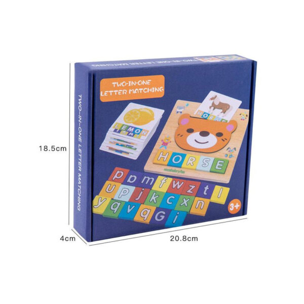 2-in-1 Wooden Learning Board Early Education Kid’s Puzzle Toy_2
