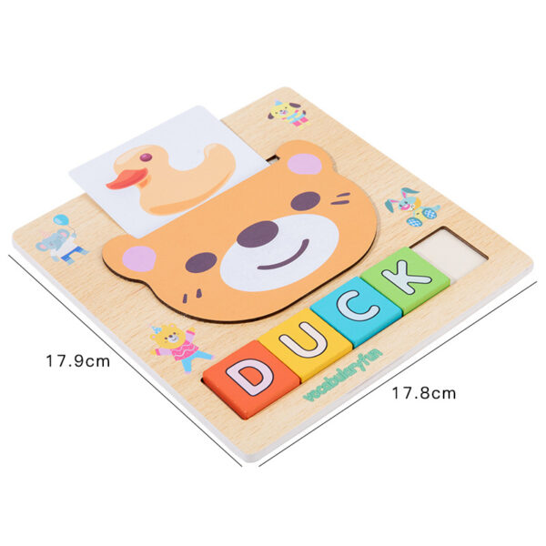 2-in-1 Wooden Learning Board Early Education Kid’s Puzzle Toy_4