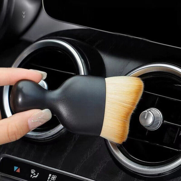 Car Interior Auto Detailing Brush Soft Bristles Dust Removal Brush_4