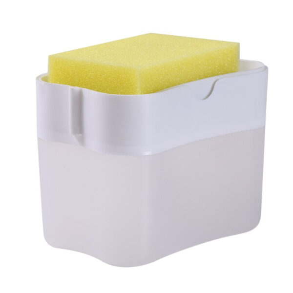 Soap Dispenser Instant Refill Dishwashing Soap Pump and Sponge Holder_2