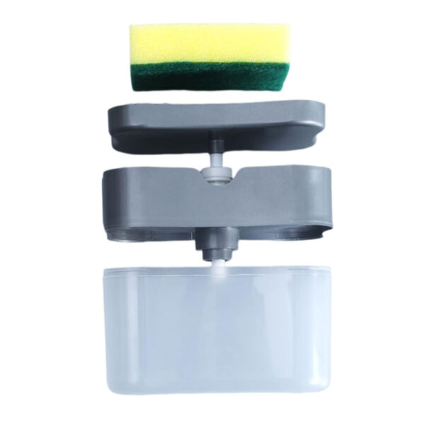 Soap Dispenser Instant Refill Dishwashing Soap Pump and Sponge Holder_5