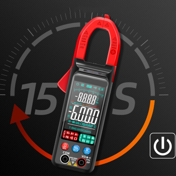 Portable Clamp Multimeter Current and Voltage Meter- Battery Operated_9