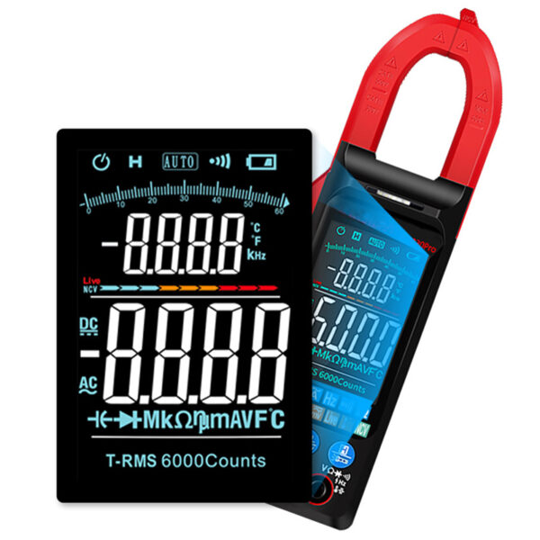 Portable Clamp Multimeter Current and Voltage Meter- Battery Operated_3