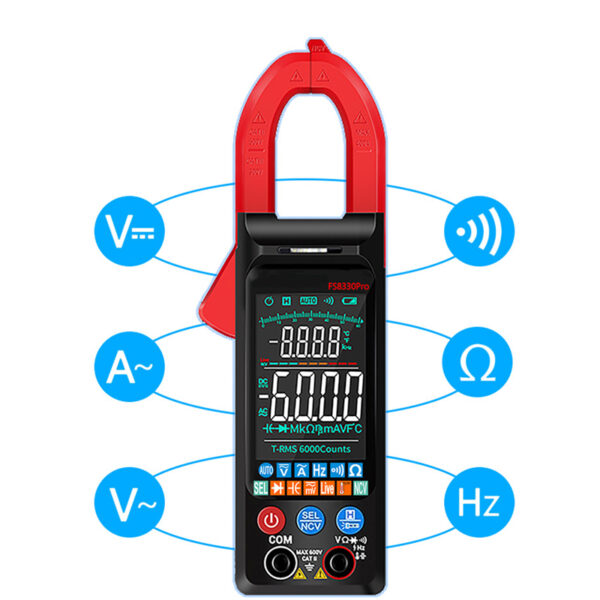 Portable Clamp Multimeter Current and Voltage Meter- Battery Operated_4