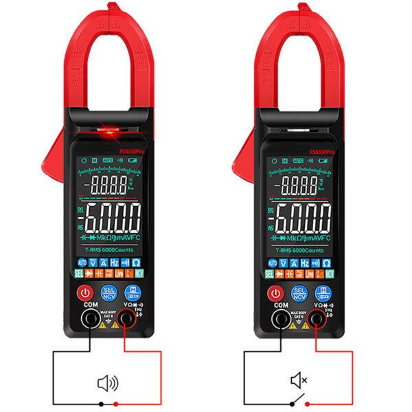 Portable Clamp Multimeter Current and Voltage Meter- Battery Operated_5